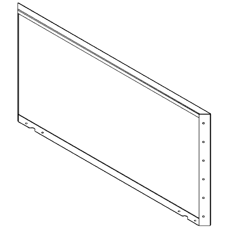 Porszórt acél panel 60 x 120 cm Porszórt acél panel 60 x 120 cm