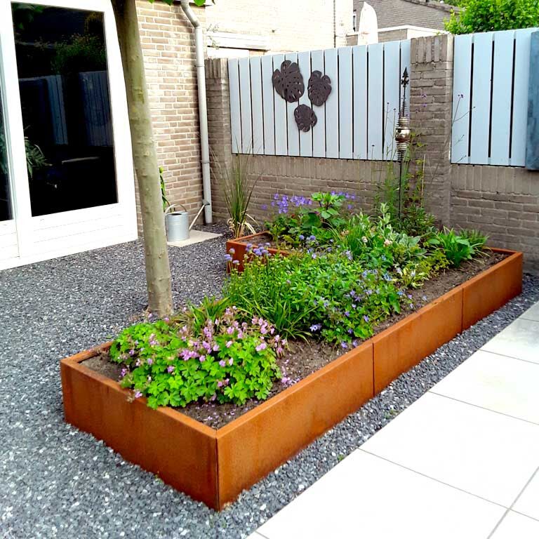 Corten acél virágláda Kansas 100
