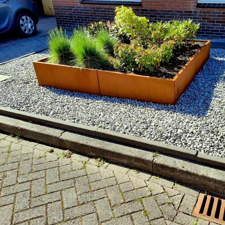Corten acél virágláda Miami xxl 200 x 200 cm