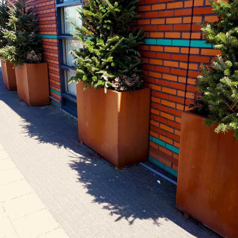 Corten acél virágláda Texas 30 x 100 cm