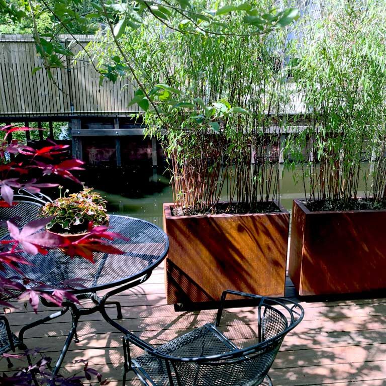 Corten acél virágláda Texas 30 x 80 cm