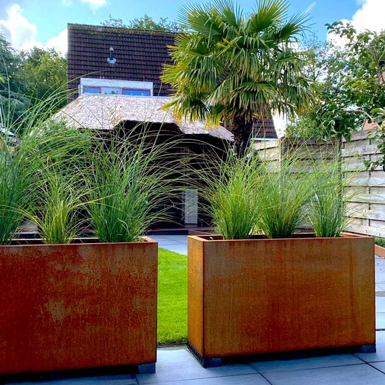 Corten acél virágláda Texas 40 x 100 cm