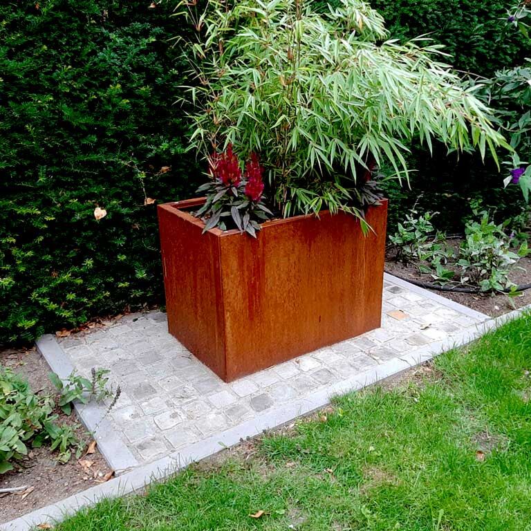 Corten acél virágláda Texas 50 x 80 cm