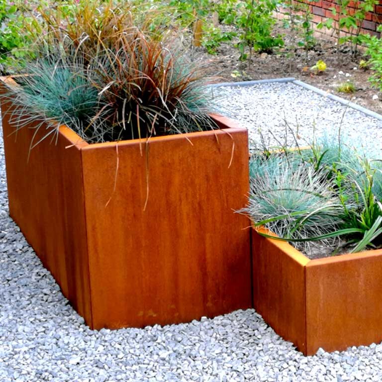 Corten acél virágláda Texas 30 x 50 cm