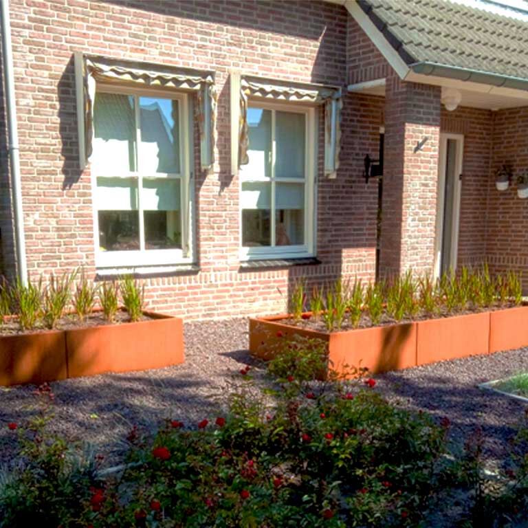 Corten acél virágláda Texas xxl 300 x 100 cm