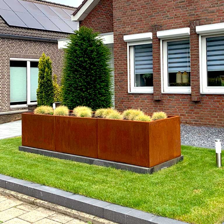 Corten acél virágláda Texas xxl 300 x 80 cm