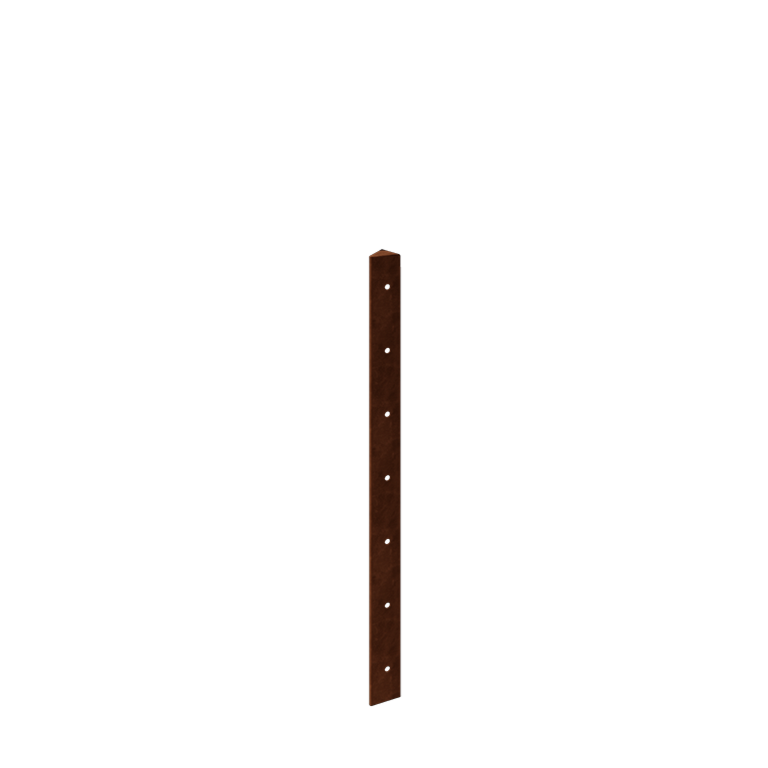 Sarokdarab corten acél 45° 70 cm