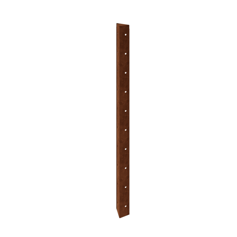 Sarokdarab corten acél 90° 100 cm