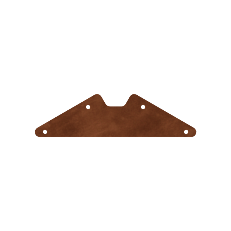 Csatlakozólemez corten acél 120°