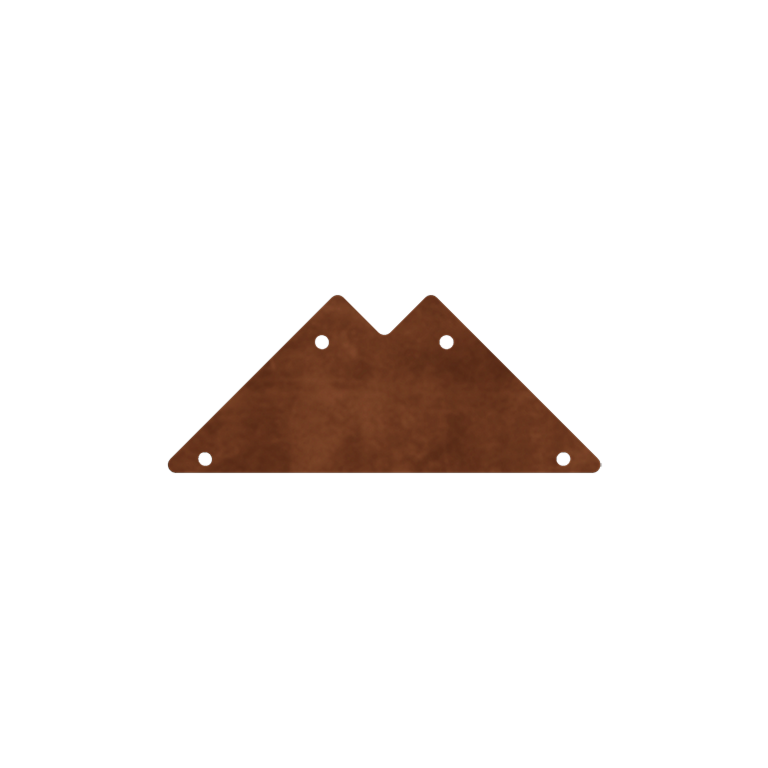 Corten acél virágláda - Összekötőlemez - 90°