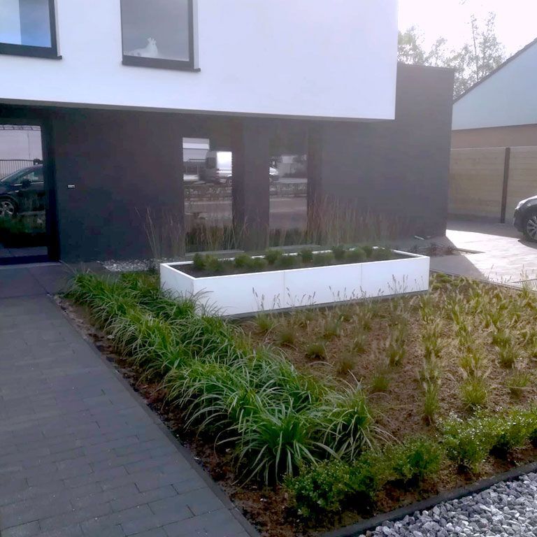 Porszórt acél virágláda Texas xxl 300 x 80 cm