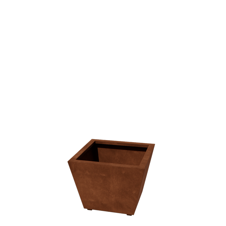 Corten acél hegesztett virágláda Kúp 60 x 60 x 40 cm