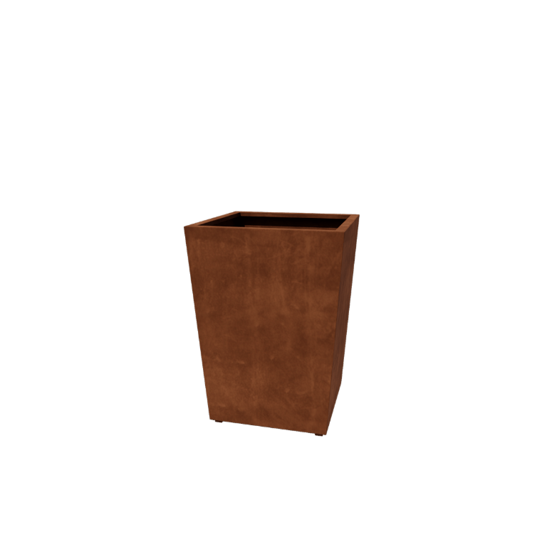 Corten acél hegesztett virágláda Kúp 80 x 80 x 100 cm