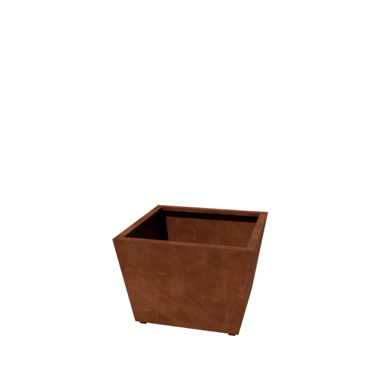 Corten acél hegesztett virágláda Kúp 80 x 80 x 50 cm