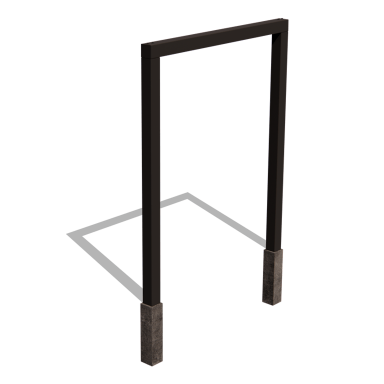 Porszórt acél pergola egyenes 200 cm