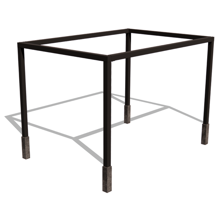 Porszórt acél pergola beállítás négyzet 424 x 300 cm
