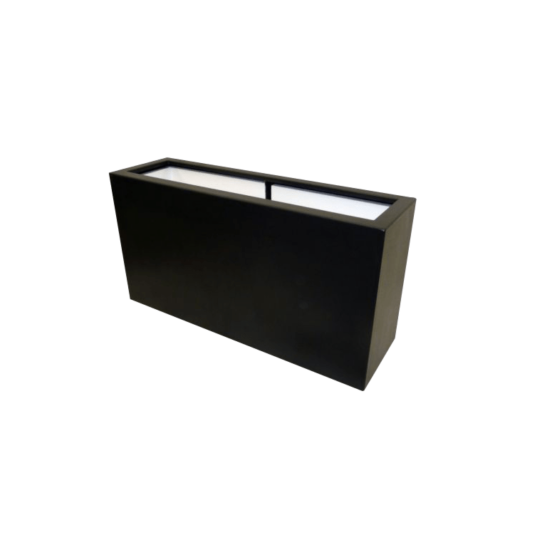 Üvegszálas virágláda - Téglalap alakú - 100 x 30 x 50 cm - Alátéttel