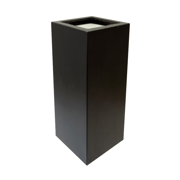 Üvegszálas virágláda - Négyzet - 50 x 50 x 120 cm - Alátéttel