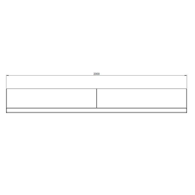 Corten acél támfal egyenes 200 cm (magasság 40 cm)