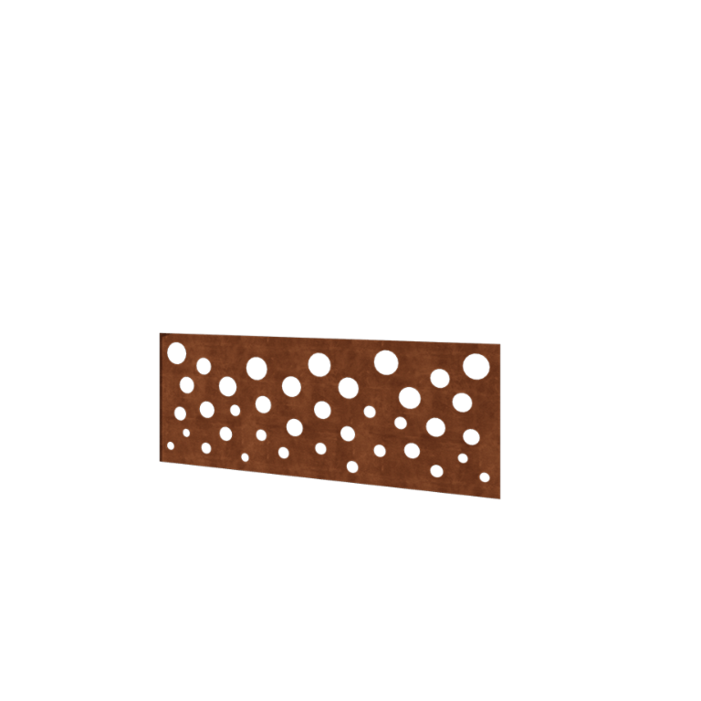 Corten acél kerítés H - Panel B - 120 x 47,5 cm