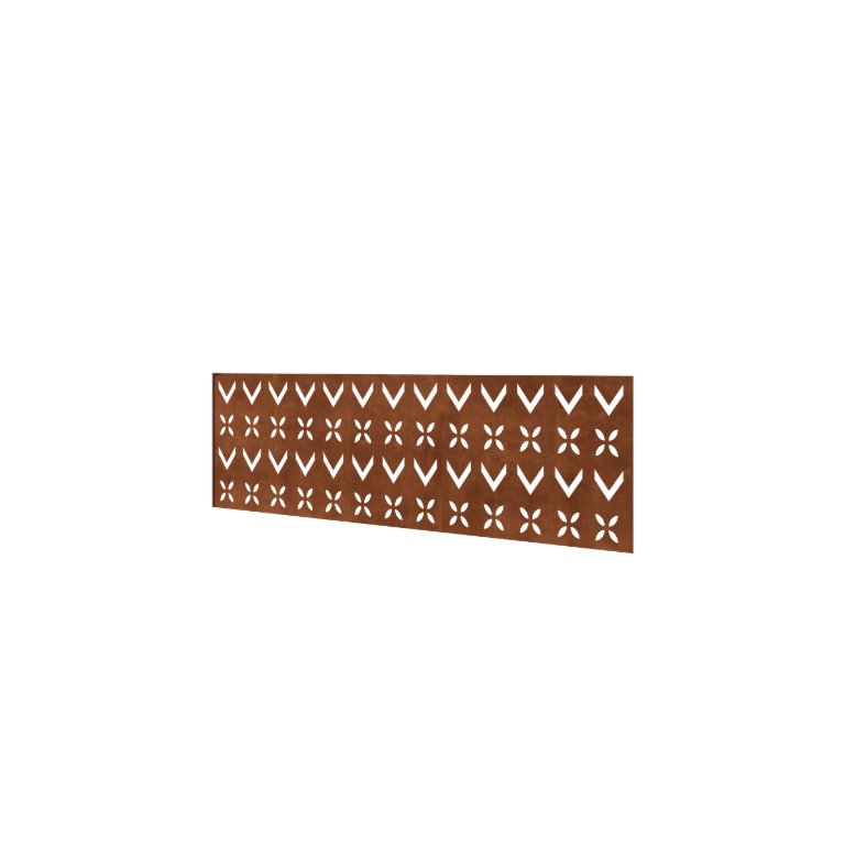 Corten acél kerítés H - Panel V - 180 x 63,3 cm