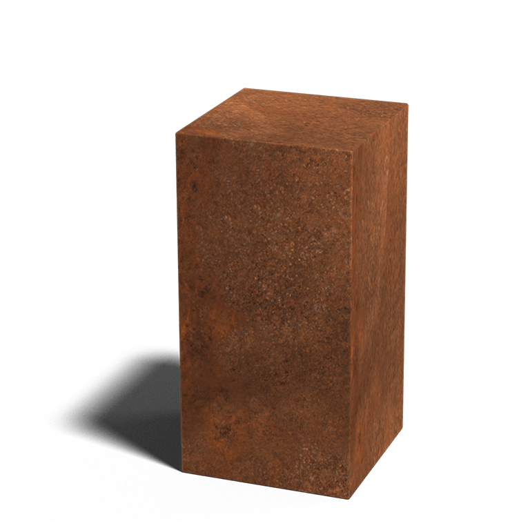 Corten acél talapzat Ohio 30 x 30 x 60 cm