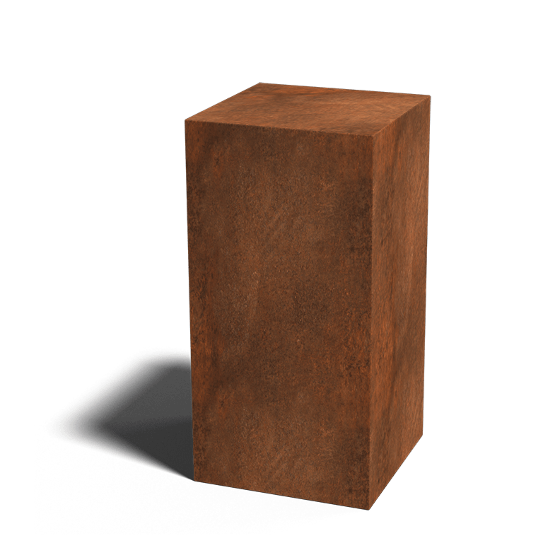 Corten acél talapzat Ohio 40 x 40 x 80 cm
