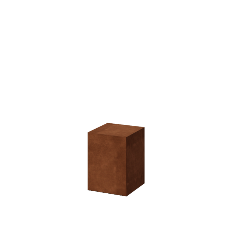 Corten acél talapzat Ohio 30 x 30 x 40 cm