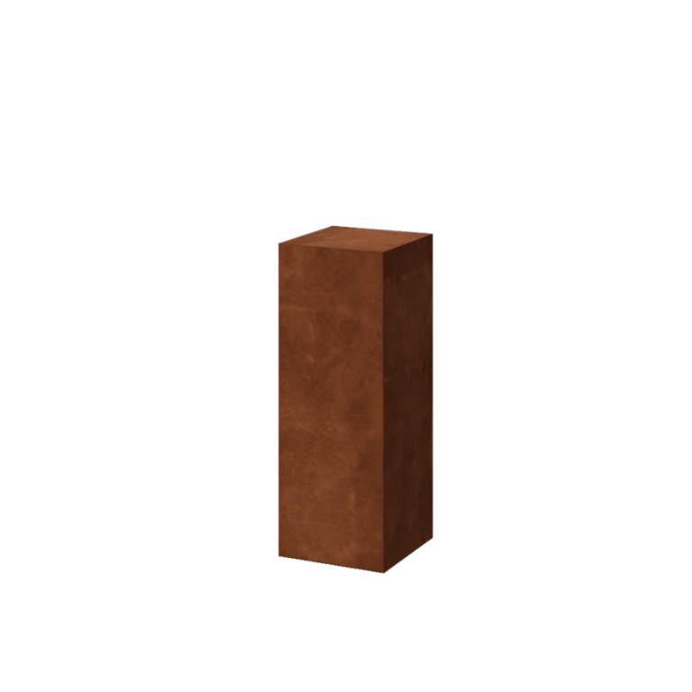 Corten acél talapzat Ohio 30 x 30 x 80 cm