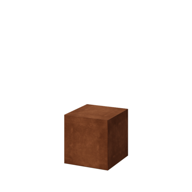 Corten acél talapzat Ohio 40 x 40 x 40 x 40 cm