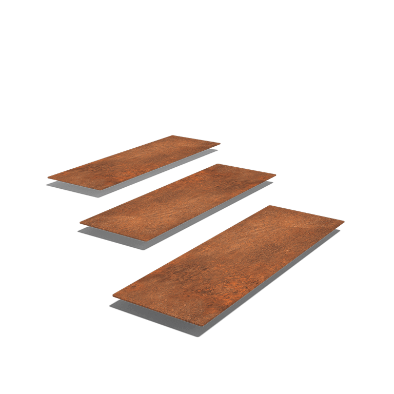 Corten acél lépőkő Téglalap 75 x 25 cm