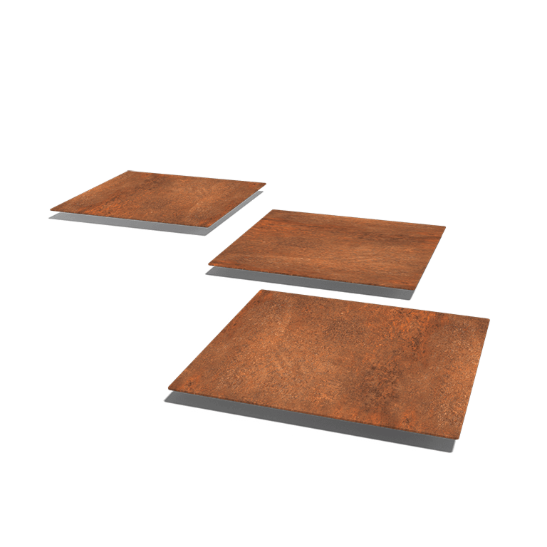 Corten acél lépőkő Négyzet 50 x 50 cm