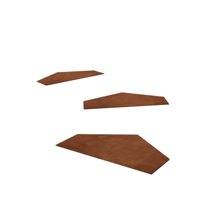 Corten acél lépőkő Hexagon HV 50