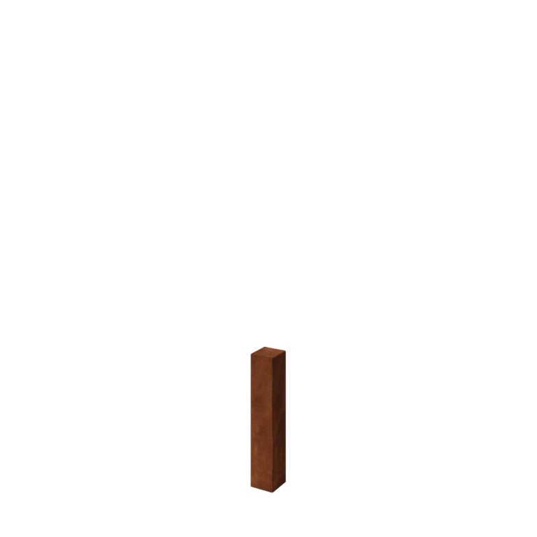 Kerítésoszlop corten acél 60 cm