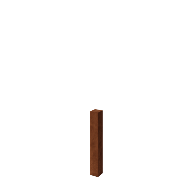 Kerítésoszlop corten acél 80 cm