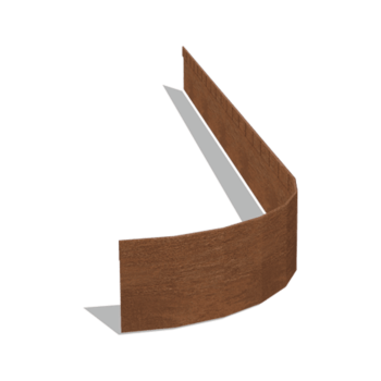 Corten acél szegély zúzott FLEX 13 cm (hossza 150 cm)