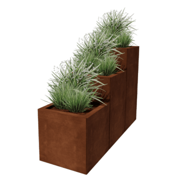 Corten acél virágláda Miami különleges III 40