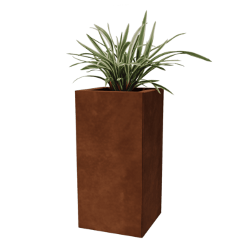 Corten acél virágláda Miami 30 x 30 cm