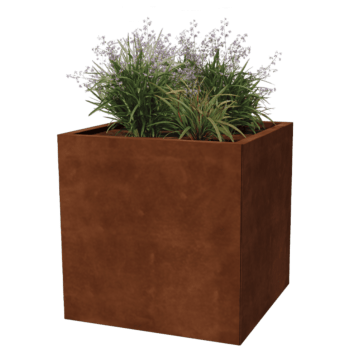 Corten acél virágláda Miami 70 x 70 cm