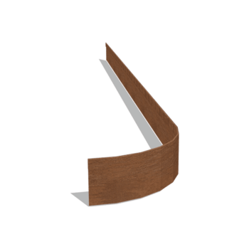 Corten acél szegély zúzott FLEX 13 cm (hossza 240 cm)