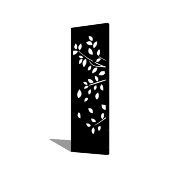 Porszórt acél panel fa 1. rész 60 x 6 x 190 cm