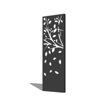 Porszórt acél panel fa 3. rész 60 x 6 x 190 cm