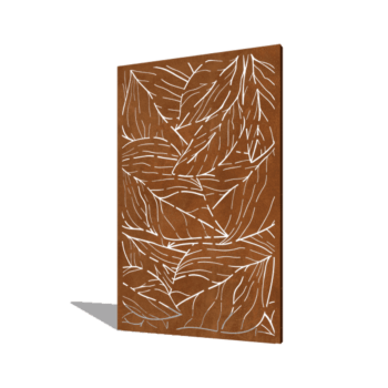 Corten acél panel levelek 120 x 6 x 190 cm