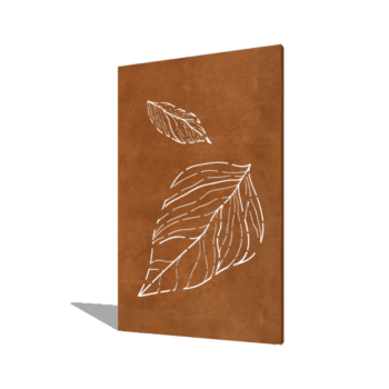 Corten acél panel nagy hulló levelek 120 x 6 x 190 cm