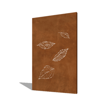 Corten acél panel kis hulló levelek 120 x 6 x 190 cm