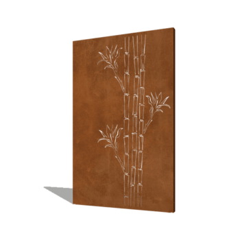 Corten acél panel bambusz 120 x 6 x 190 cm