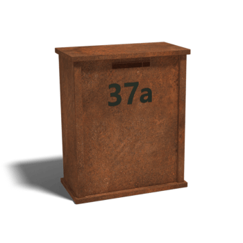 Corten acél postaláda Arizona L típus