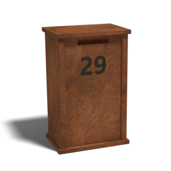 Corten acél postaláda Arizona M típus