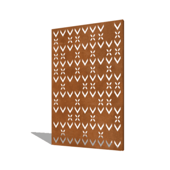 Corten acél panel tetőminta összetétel 3 120 x 6 x 190 cm