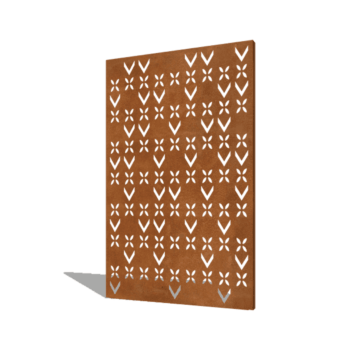 Corten acél panel tetőminta összetétel 5 120 x 6 x 190 cm